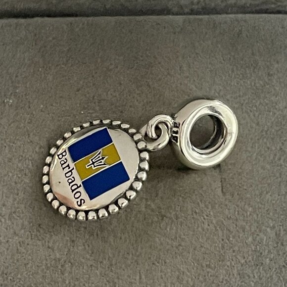 Pandora Barbados Flag Exclusive Charm Pendant - Picture 3 of 4